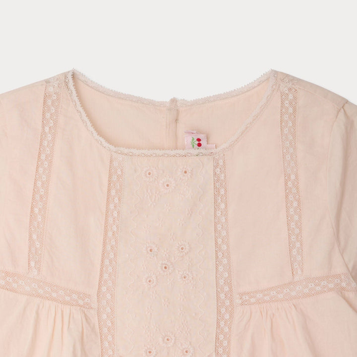 Lora Pink Cotton Dress - Rose Petale 021A - Posh New York