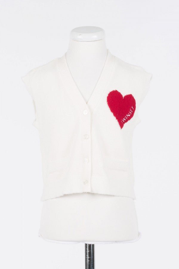 MAGENTA HEART VEST - Posh New York