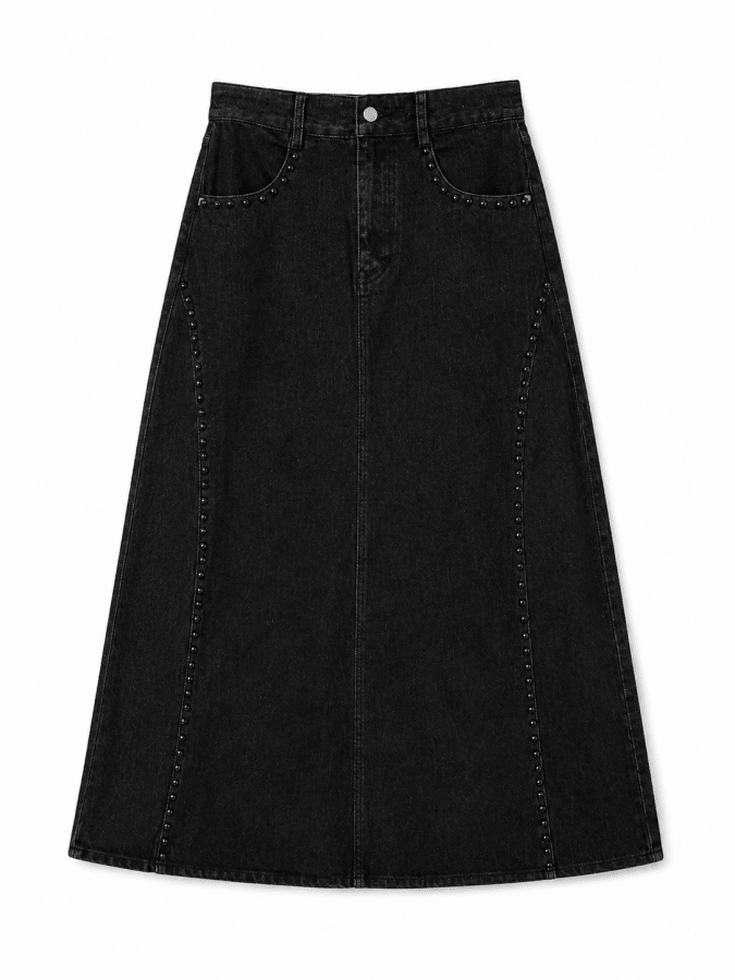 MIDNIGHT STUD SKIRT - Posh New York