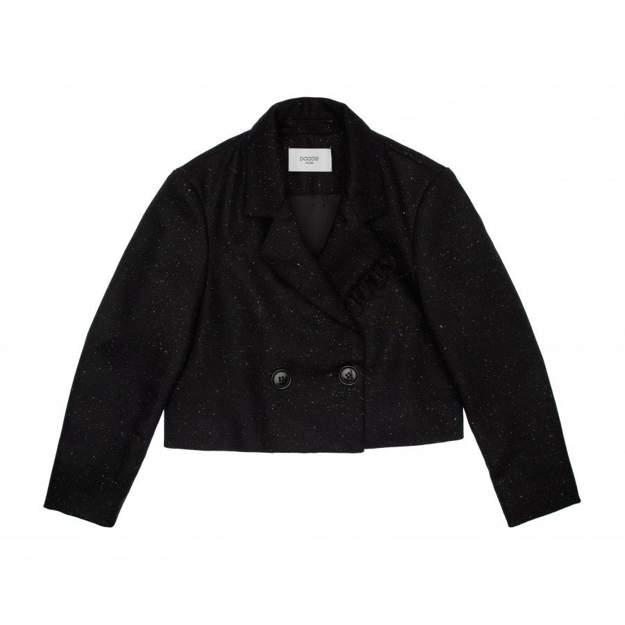 Parker Wool Crop Jacket, - Posh New York