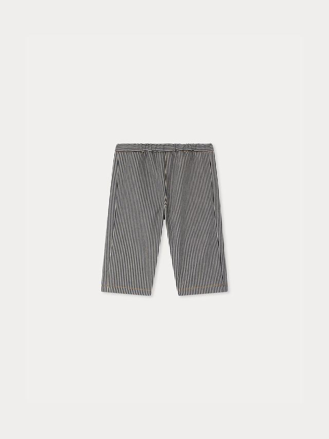 Pinstriped Bandy Pants - RA Faux Noir 299A - Posh New York