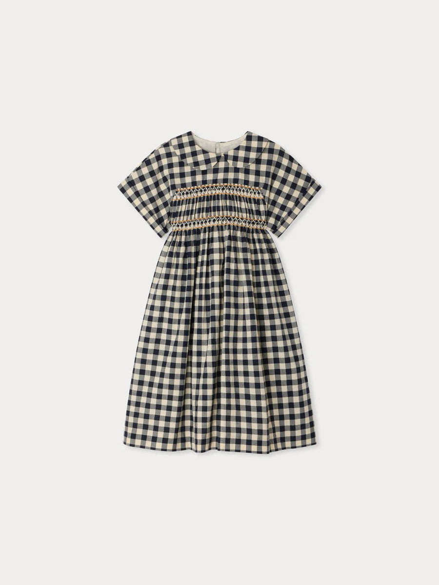 Plaid Collar Dress - Gris Fonce 894 - Posh New York
