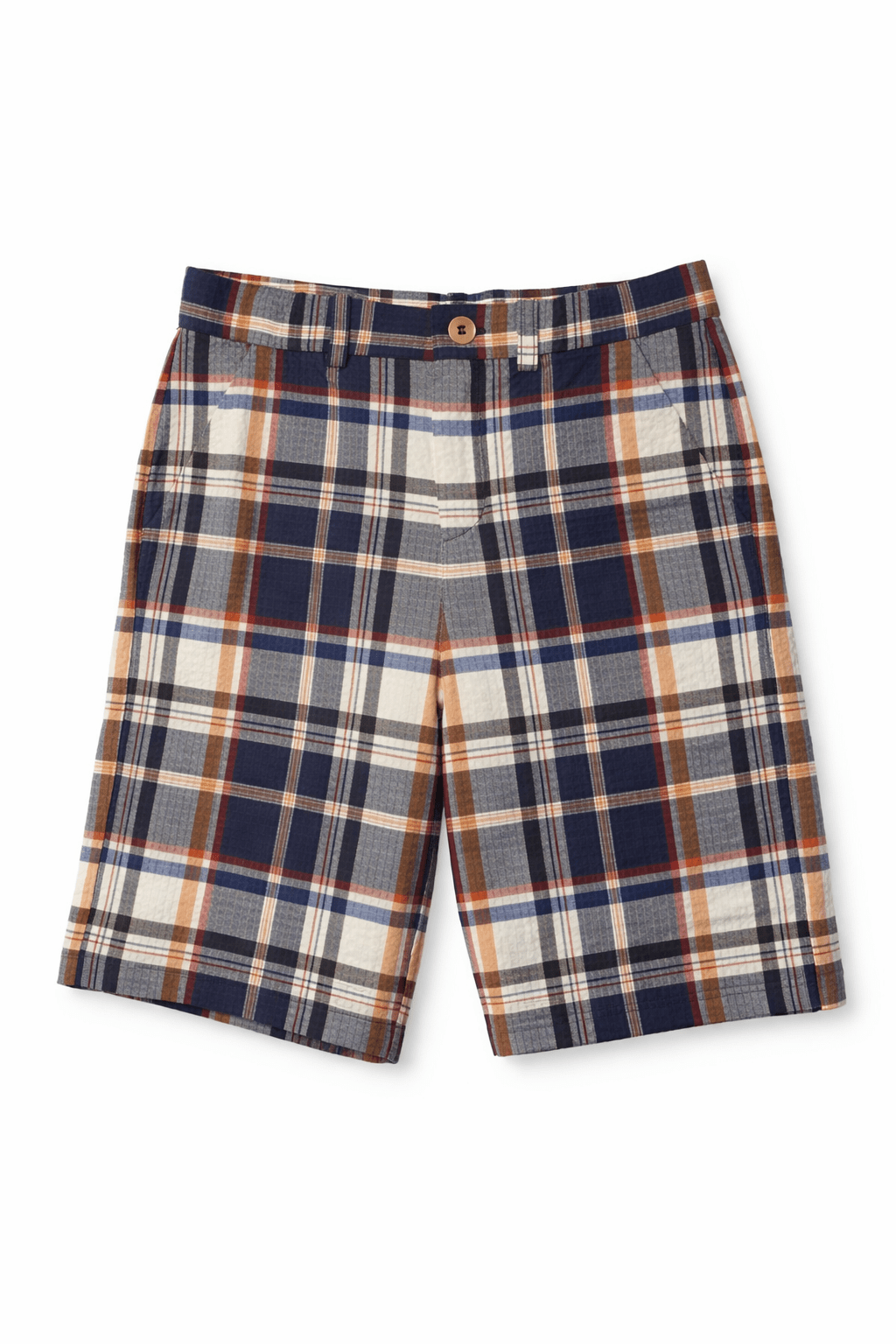 Plaid Elois Shorts - Ecossais Marine 470 - Posh New York