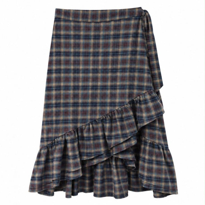 Plaid Ruffle Skirt - Posh New York