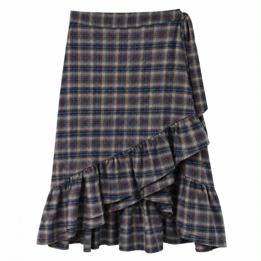 Plaid Ruffle Skirt - Posh New York