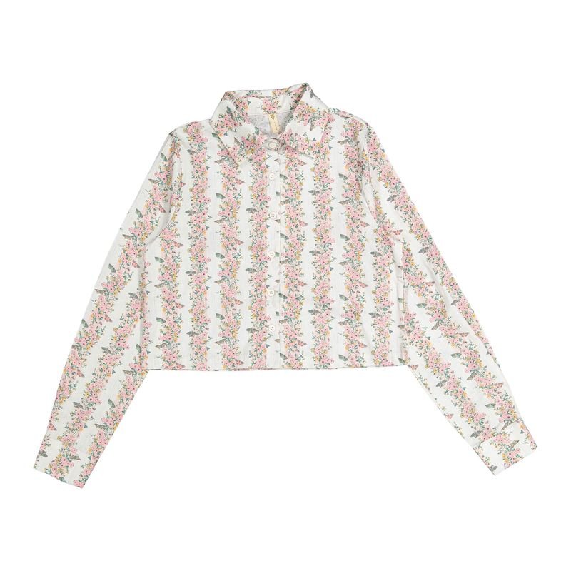 Printed Blouse - Print - Posh New York