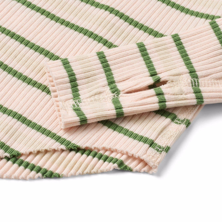 Rochelle T-Shirt - Cloud Green Stripe - Posh New York