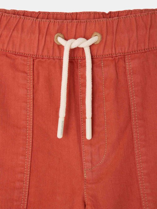 Rust Drawstring Shorts - Grenadine 051D - Posh New York