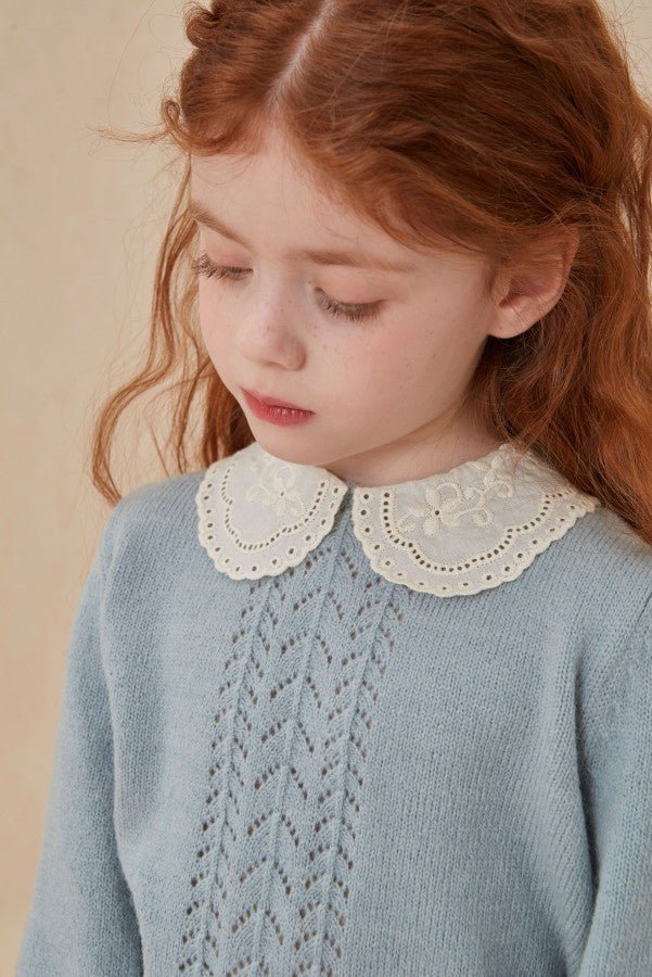 Selene Pullover Dusty Blue - Posh New York