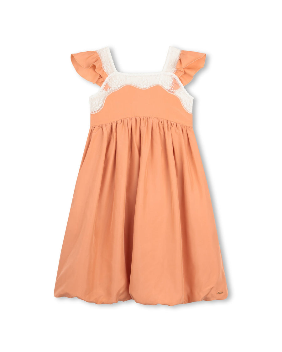 Silk Ceromony Dress - 43A Apricot - Posh New York