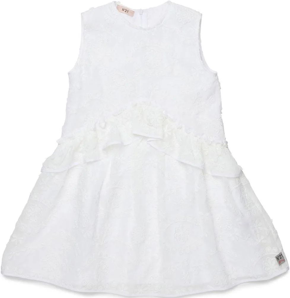 SLVLS Dress W/ Embroidery - White - Posh New York