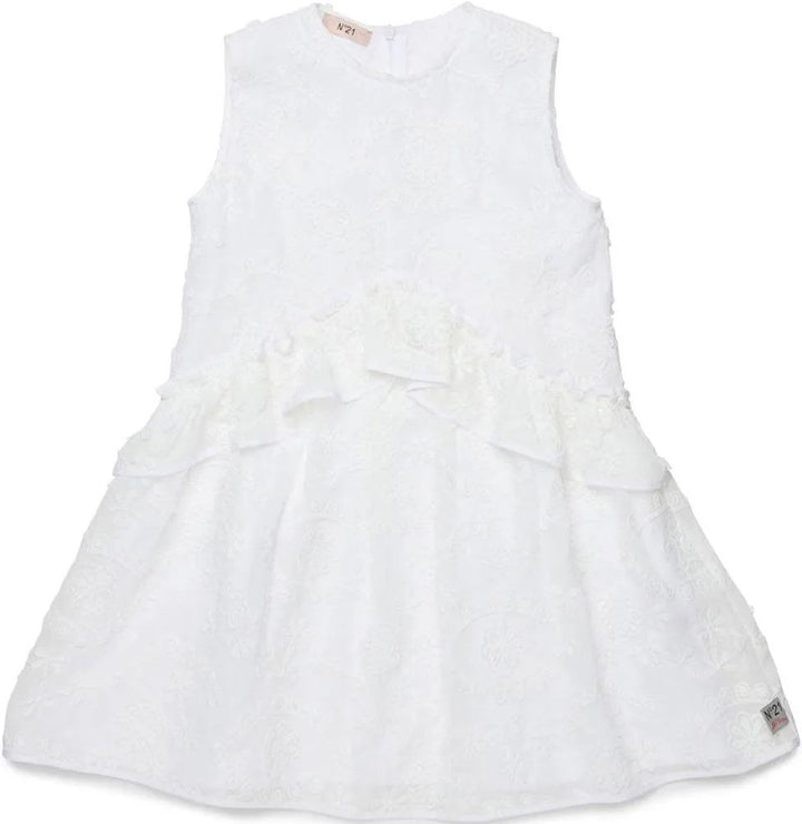 SLVLS Dress W/ Embroidery - White - Posh New York