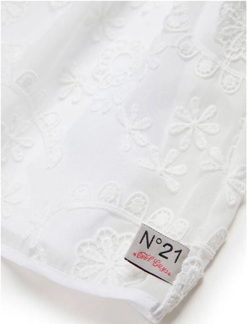 SLVLS Dress W/ Embroidery - White - Posh New York