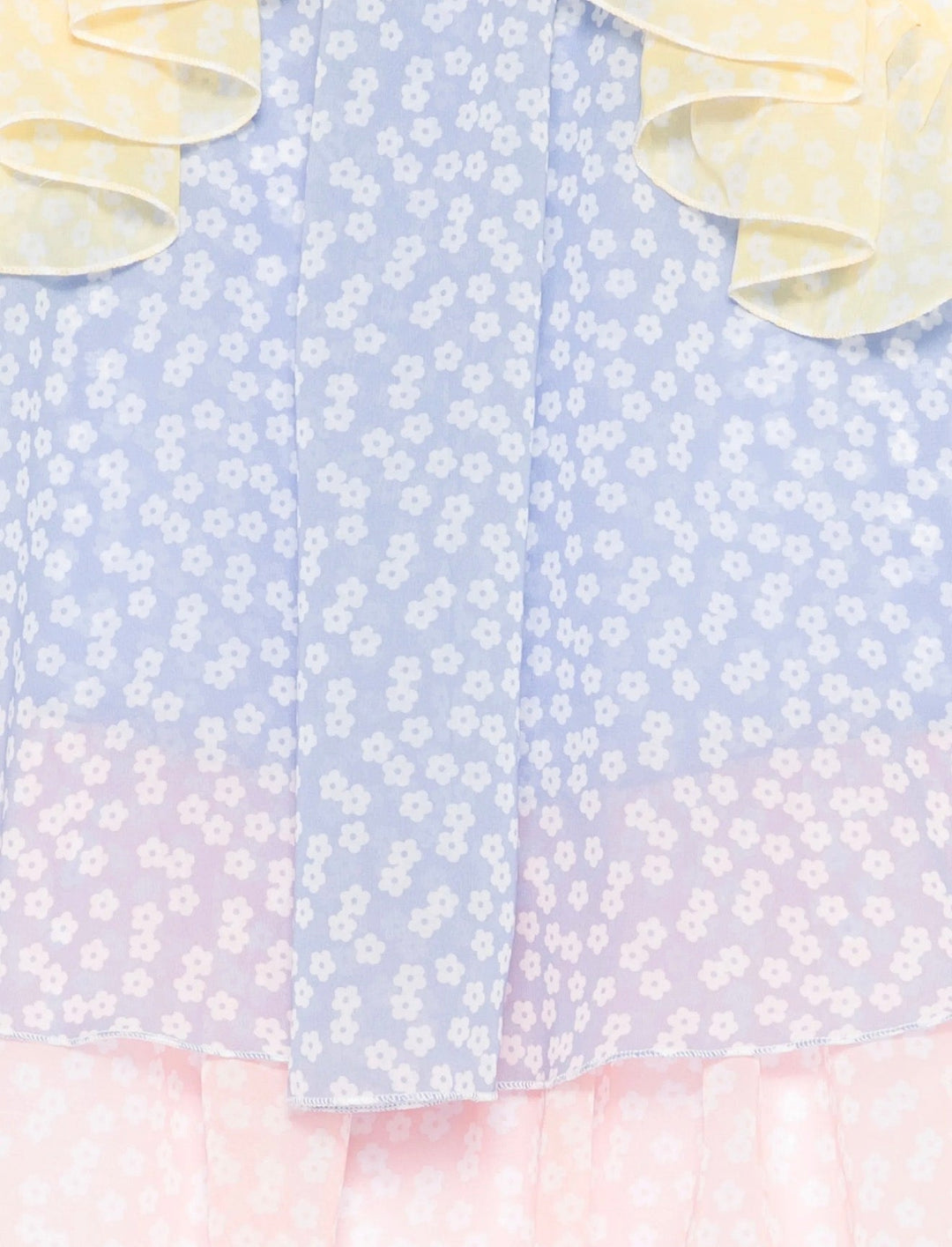 Slvls Floral Chiffon Dress - 99MC Blue - Posh New York