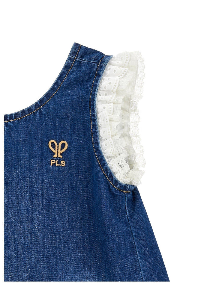 Slvlss Denim Dress W/ Asymetrical Hem - 0062 Dark Denim - Posh New York