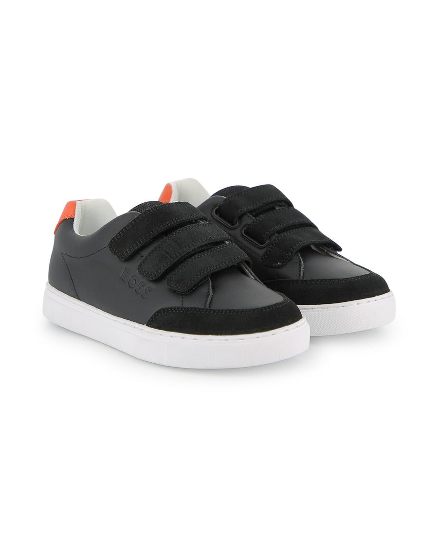Sneakers In Mix Material - 09B Black - Posh New York