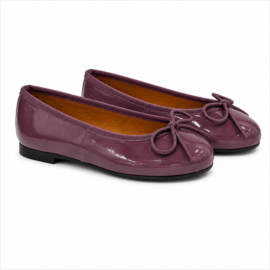 SPORTING MAUVE PATENT BALLET FLAT de - Posh New York