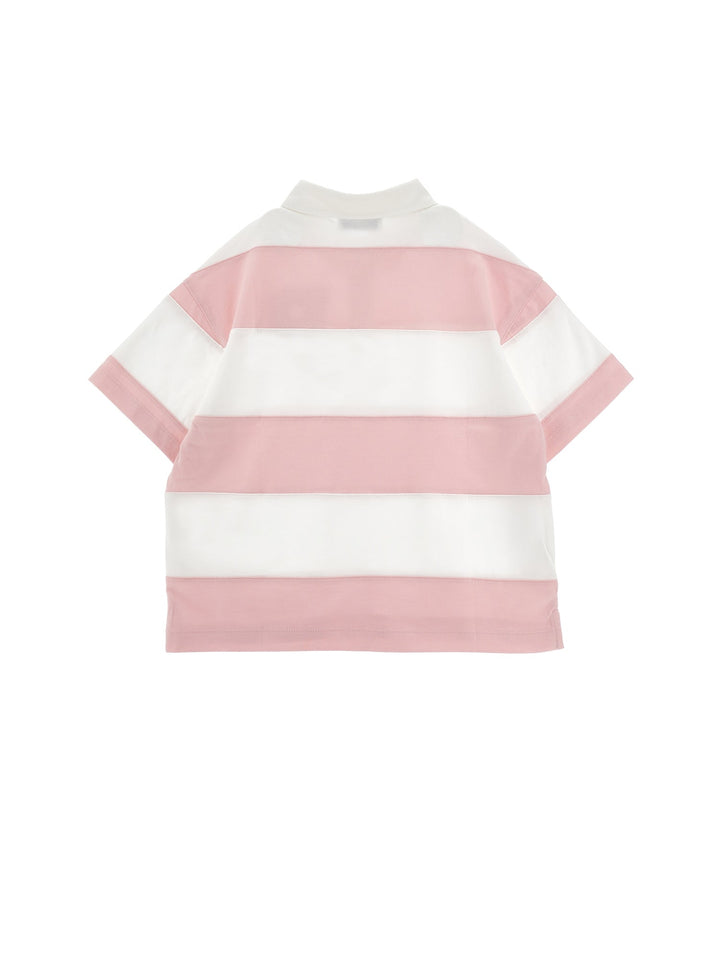 SS Striped Polo - 0190 Wht Pink - Posh New York