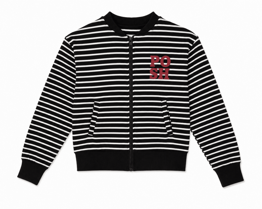STRIPED ZIP - Posh New York