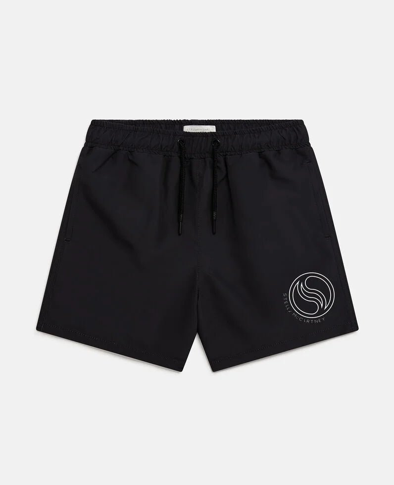 Swim Shorts W/ Logo - 930 Black - Posh New York