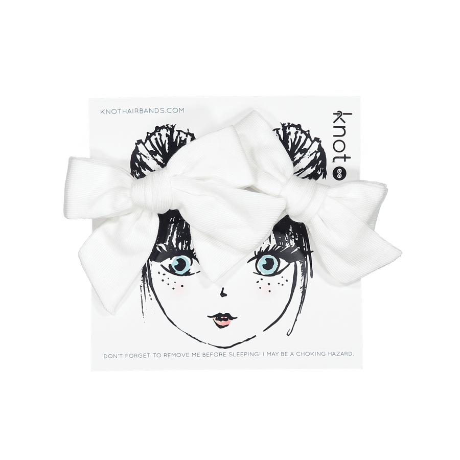 Tee Bow Set - White - Posh New York