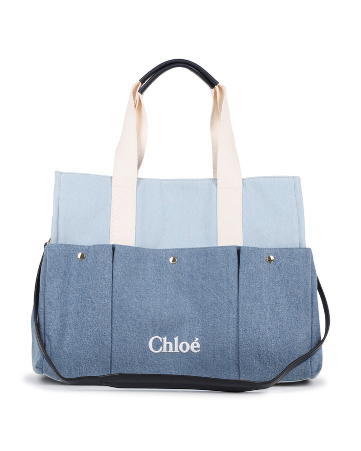 Two Tone Changing Bag - Z10 Denim Blue - Posh New York