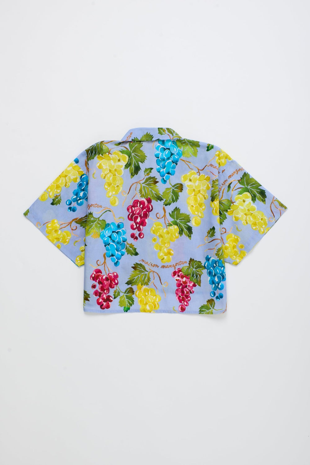 Uvas Cropped Shirt - Blue - Posh New York