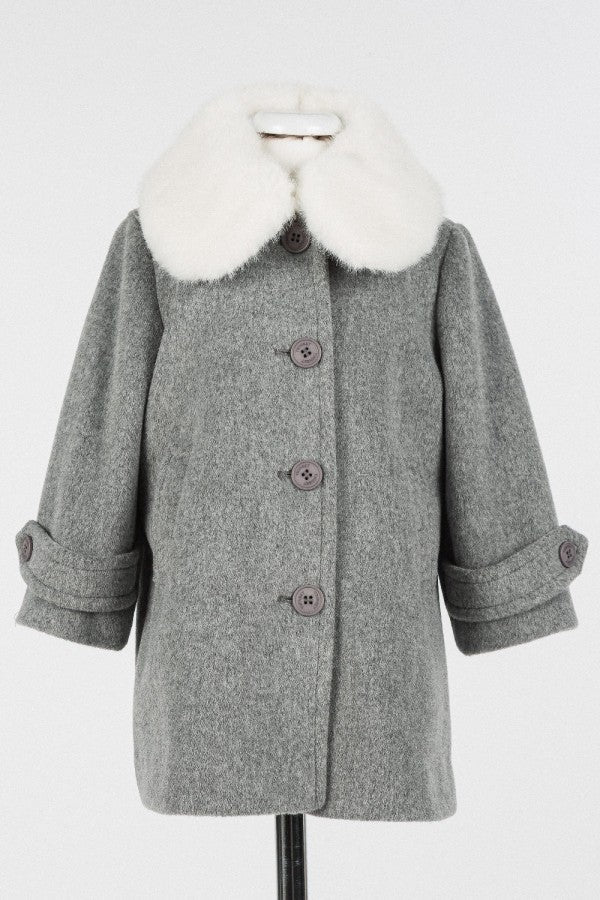 VELOUR COLLAR COAT - Posh New York