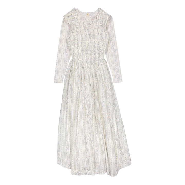 Vintage Printed Smocked Jumper Set - Print - Posh New York