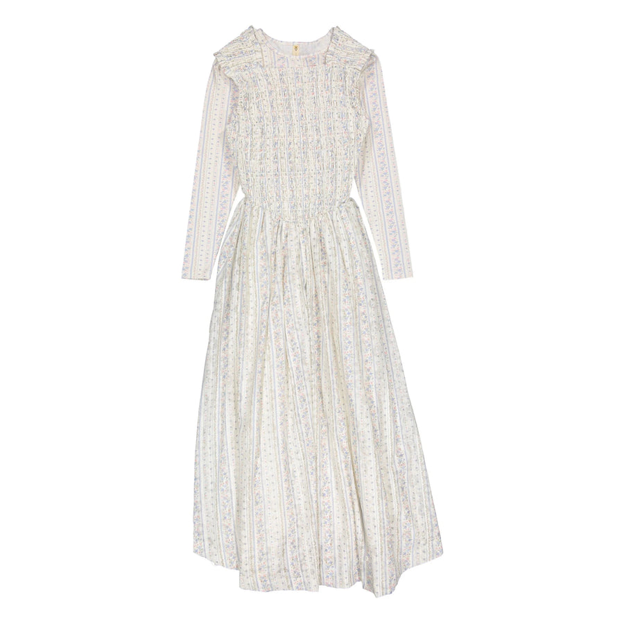 Vintage Printed Smocked Jumper Set - Print - Posh New York