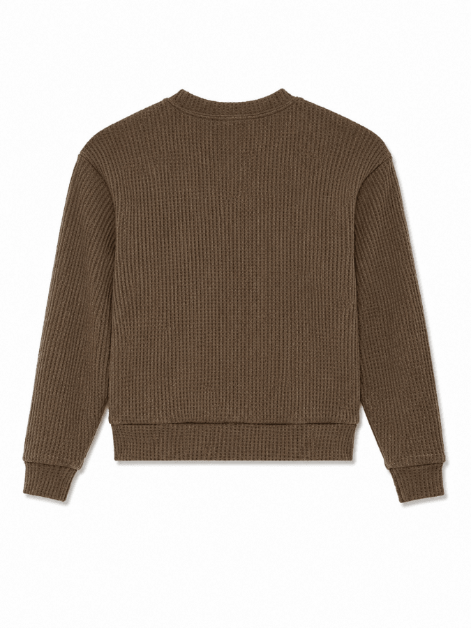WAFFLE SWEATSHIRT - Posh New York