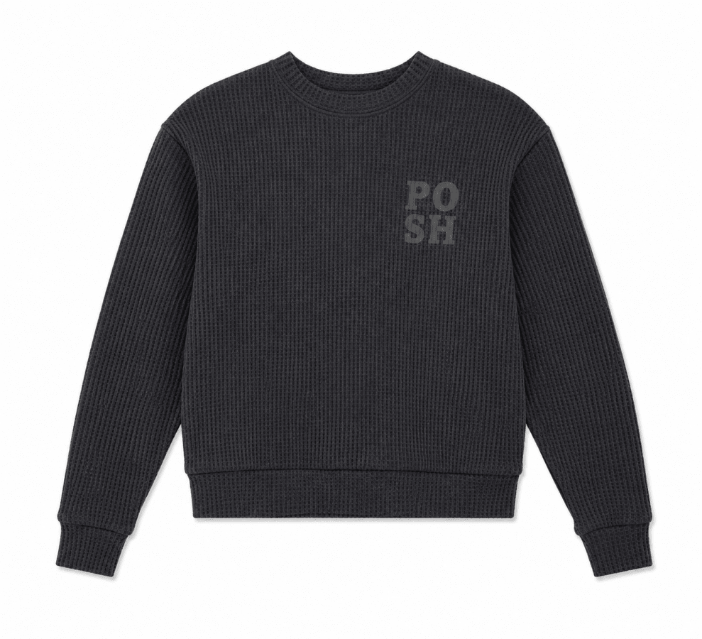 WAFFLE SWEATSHIRT - Posh New York