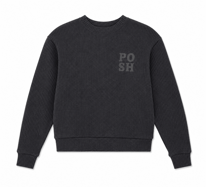 WAFFLE SWEATSHIRT - Posh New York