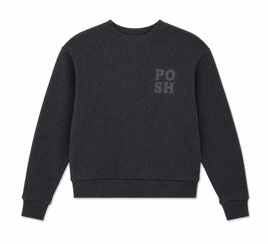 WAFFLE SWEATSHIRT - Posh New York