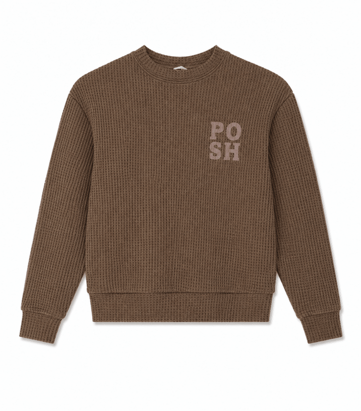 WAFFLE SWEATSHIRT - Posh New York