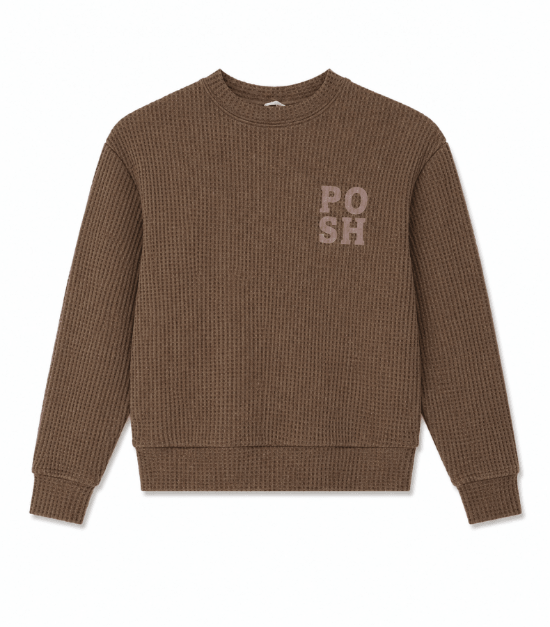 WAFFLE SWEATSHIRT - Posh New York
