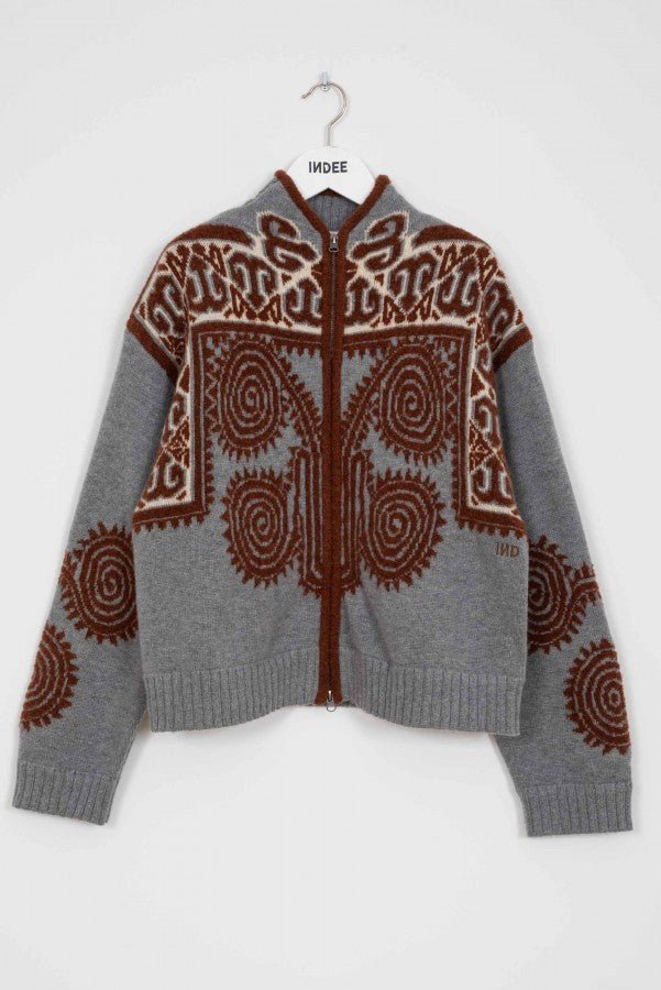 WAKEBOARD - EMBROIDED CARDIGAN W/ZIPPER - Posh New York