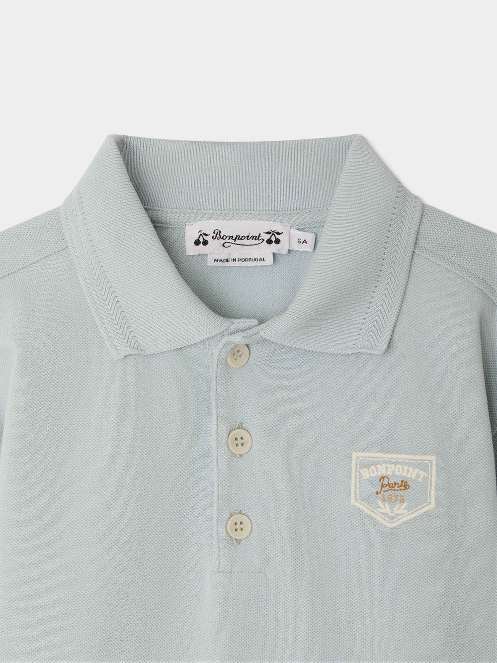 White Lorris Polo - Upb Bleu Aqua 112 - Posh New York