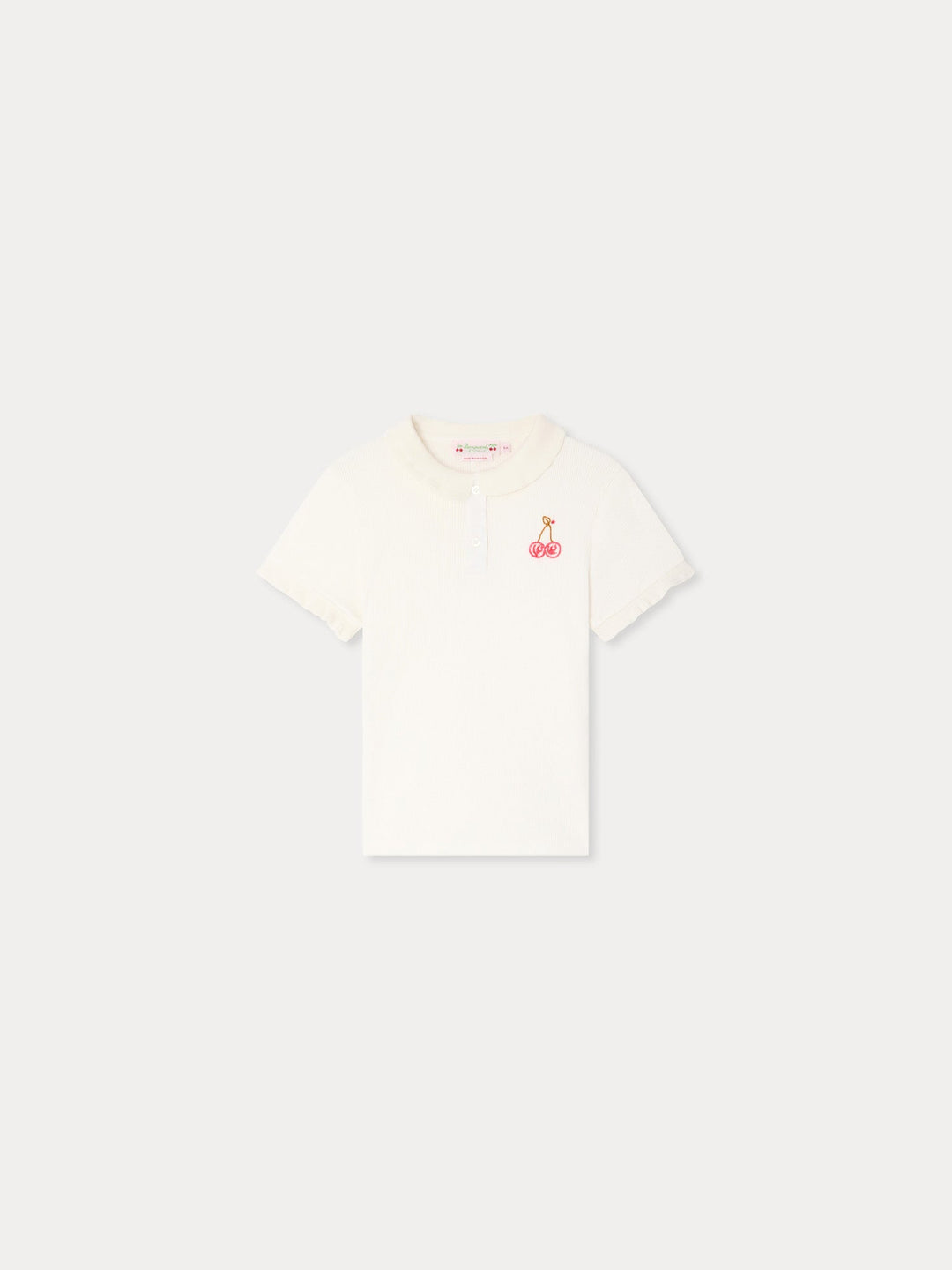White Ruffle Tee - Upb Blanc Lait 102 - Posh New York