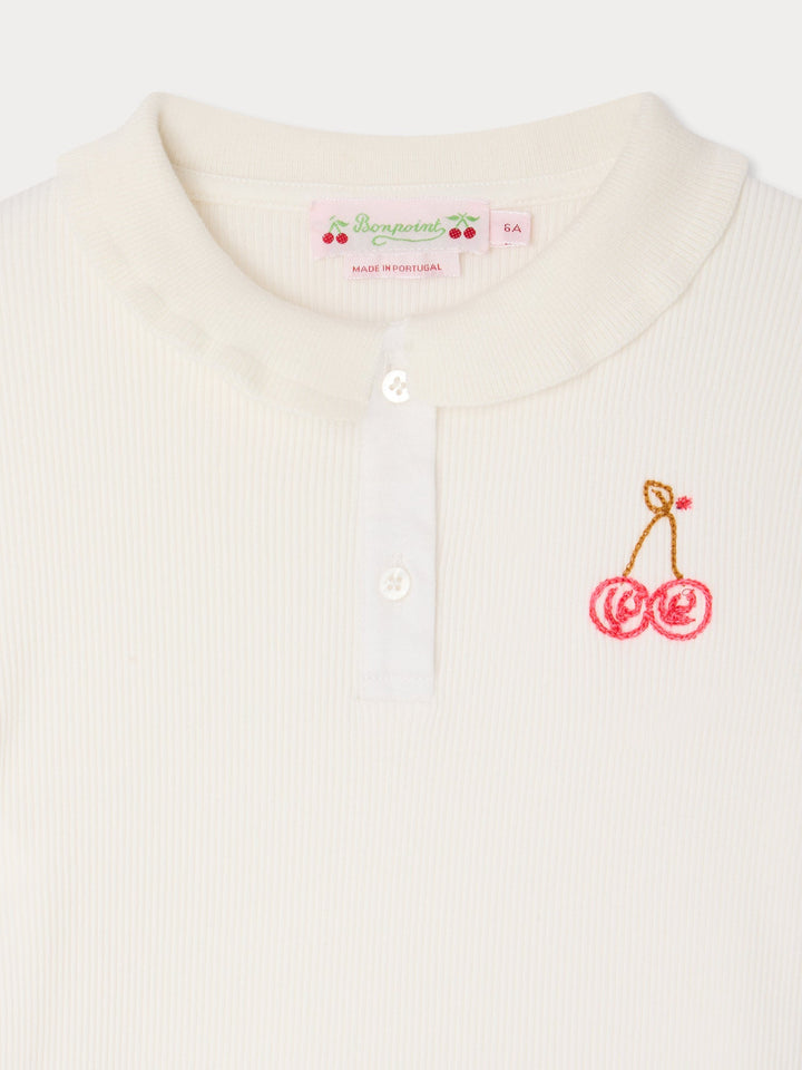 White Ruffle Tee - Upb Blanc Lait 102 - Posh New York