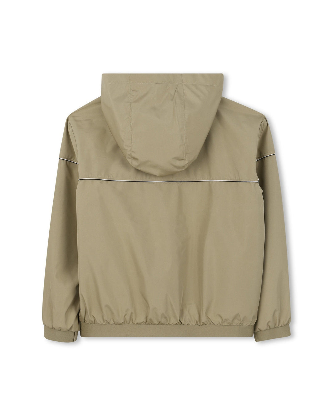 Windbreaker With Pongee Hood - 295 Dark Stone - Posh New York